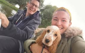 Spaniel at airport